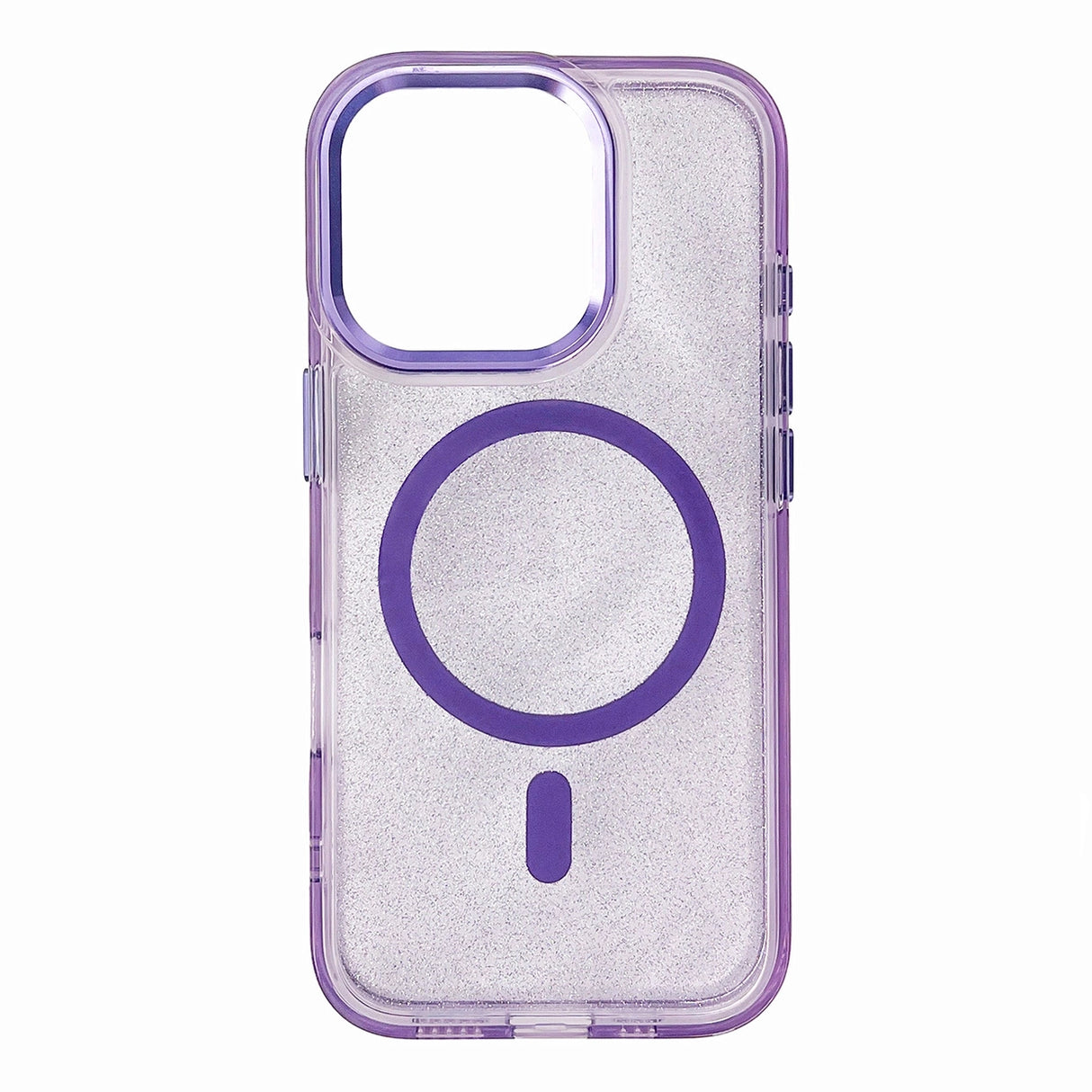 Glitter Case MagSafe til iPhone 16 Pro Max - lilla med glitter