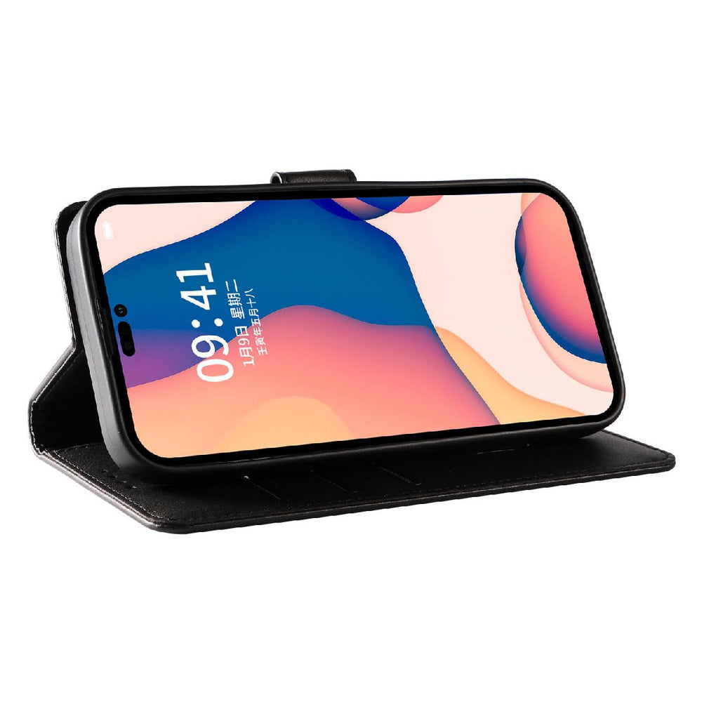Ledersække til iPhone 16 Pro Max - sort