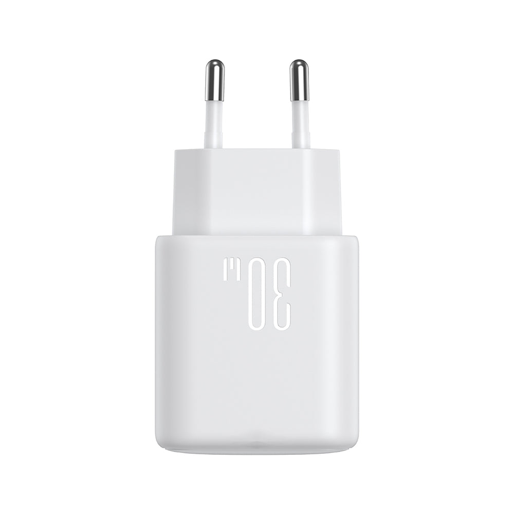 Joyroom JR-TCF24 USB-C PD 30W QC SFC netværksoplader - hvid + 1m USB-C kabel