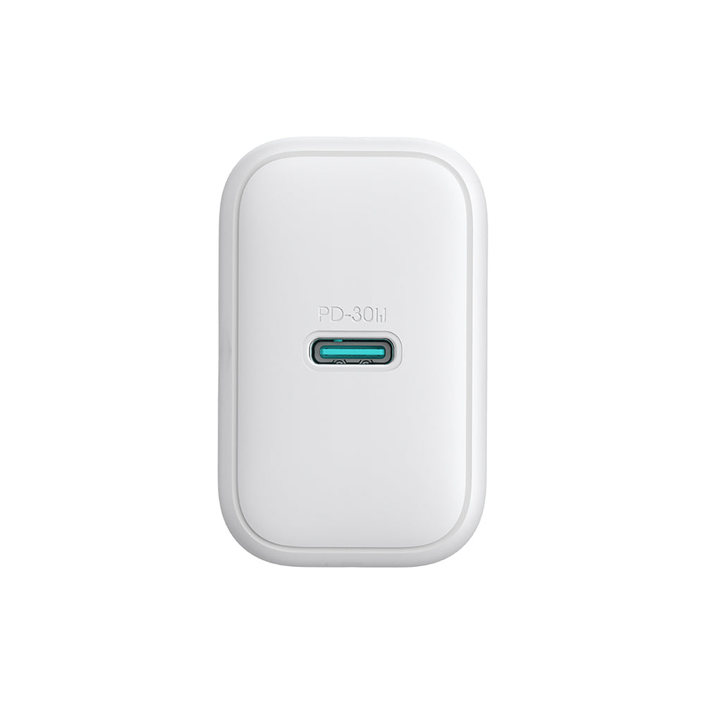 Joyroom JR-TCF24 USB-C PD 30W QC SFC netværksoplader - hvid + 1m USB-C kabel