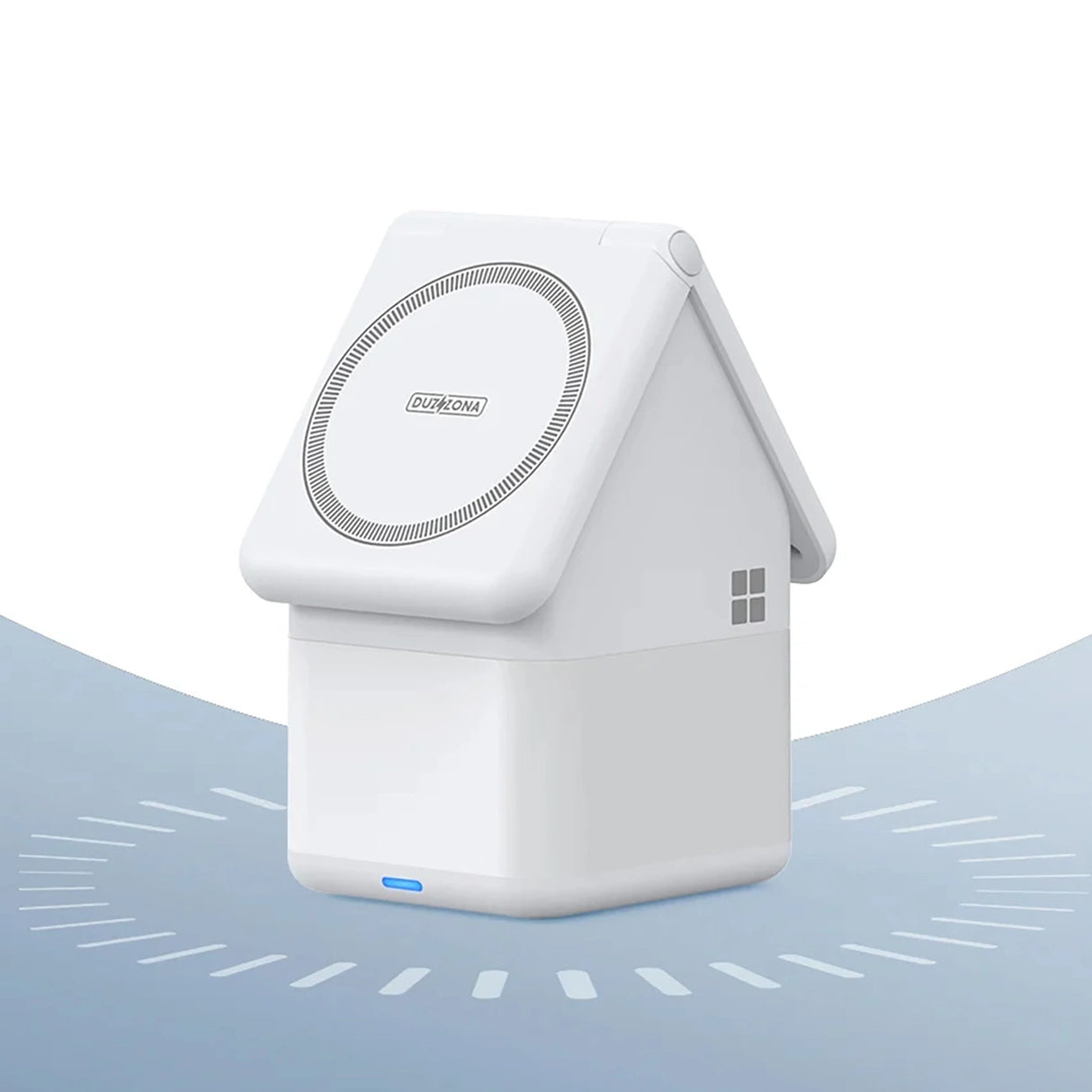 Duzzona W20 15W 4in1 induktiv oplader til iPhone / AirPods / Apple Watch med natlampe - hvid