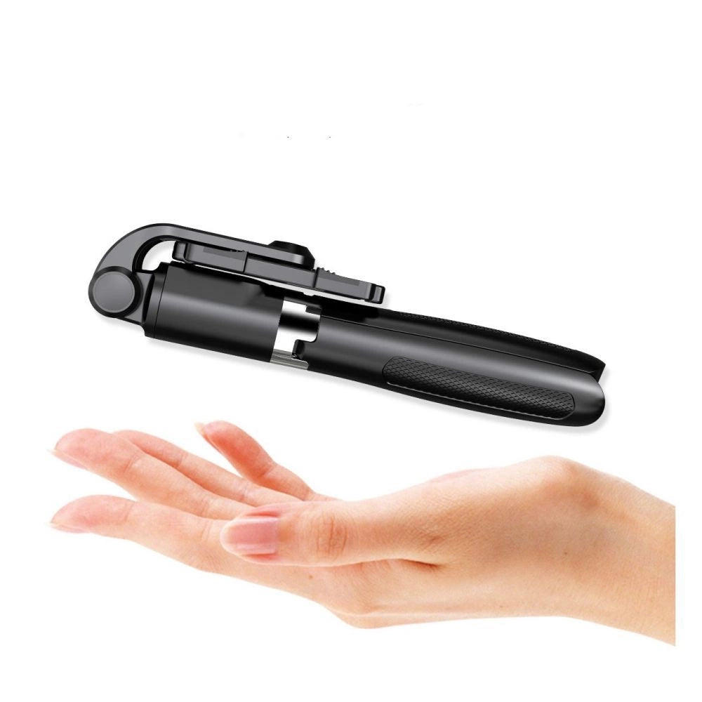 Tech-Protect L01S Bluetooth Selfie Stick med Stativ op til 70 cm - sort