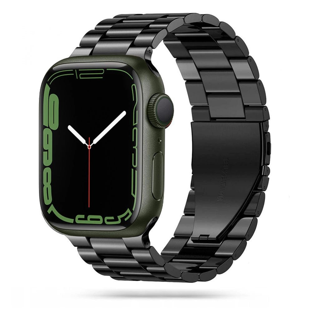 Tech-Protect rustfrit armbånd til Apple Watch 4 / 5 / 6 / 7 / 8 / 9 / SE / Ultra 1 / 2 (42/44/45/49 mm) - sort