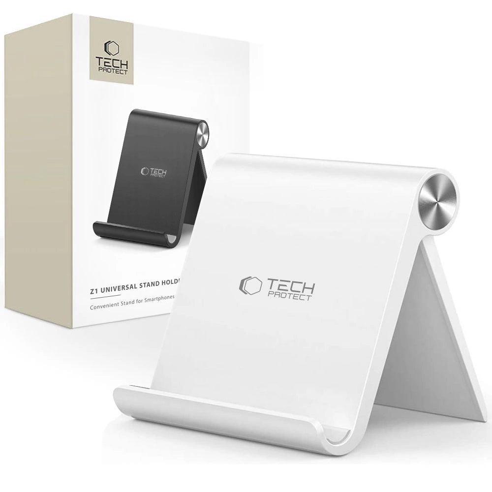 Tech-Protect Z1 Universal Smartphone/Tablet Stativ - hvid