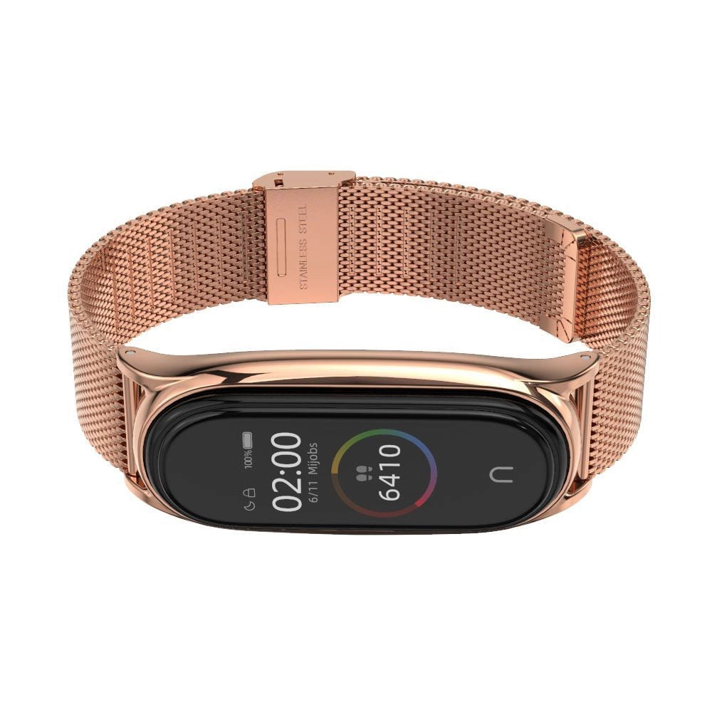 Tech-Protect MilaneseBand Strap til Xiaomi Mi Smart Band 5 / 6 / 6 NFC - Pink
