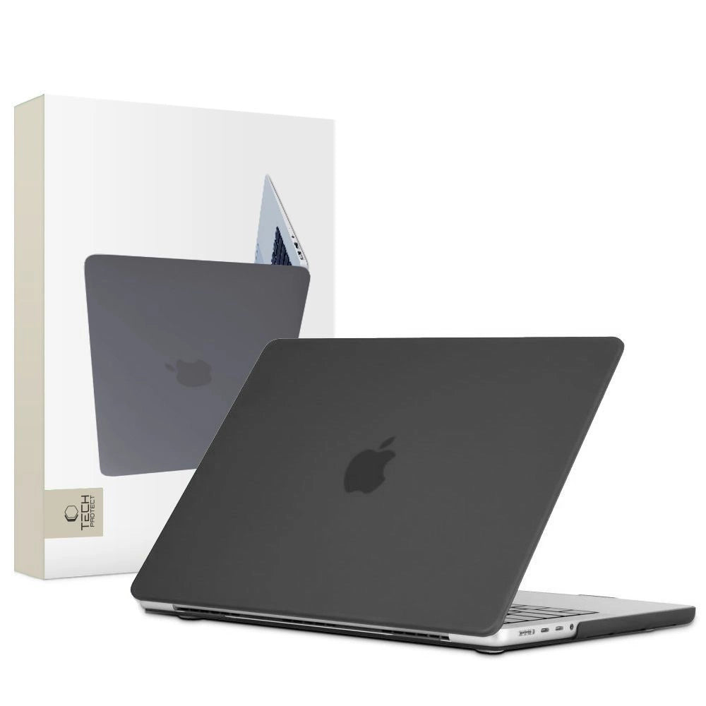 Tech-Protect SmartShell-kasse til MacBook Pro 16" M1 / M2 / M3 2021-2023 - matt sort