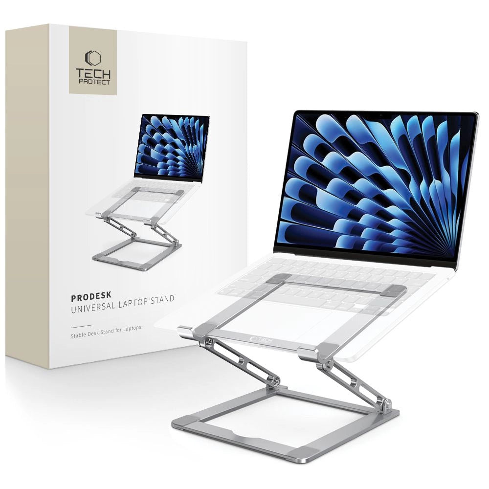 Tech-Protect ULS400 universel foldable stand til bærbare computere op til 17" - grå