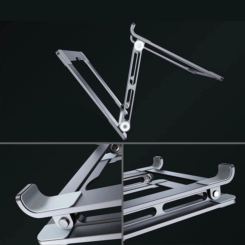 Tech-Protect ULS400 universel foldable stand til bærbare computere op til 17" - grå