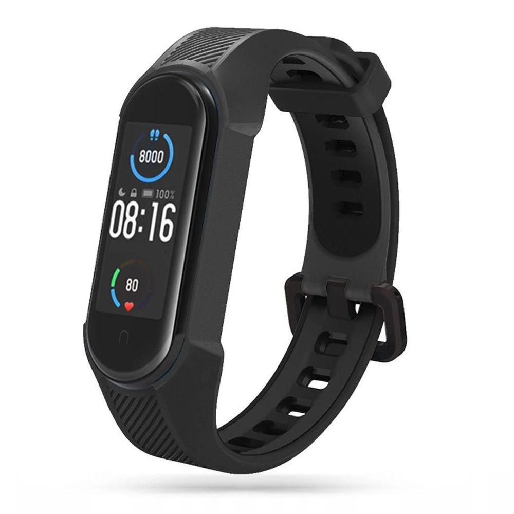 Tech-Protect Armor Strap til Xiaomi Mi Smart Band 5 / 6 / 7 / NFC - sort