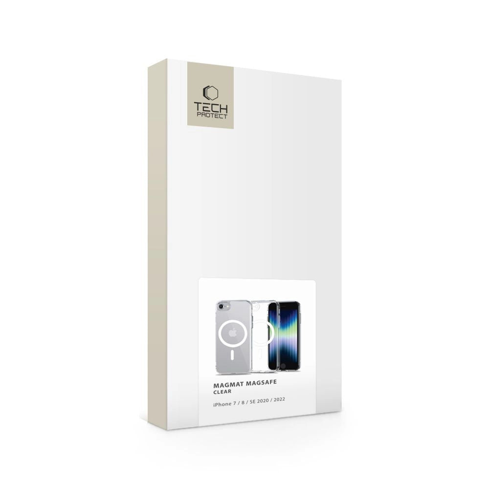 Tech-Protect MagMat MagSafe Case til iPhone 7 / 8 / SE 2020 / 2022 - Gennemsigtig