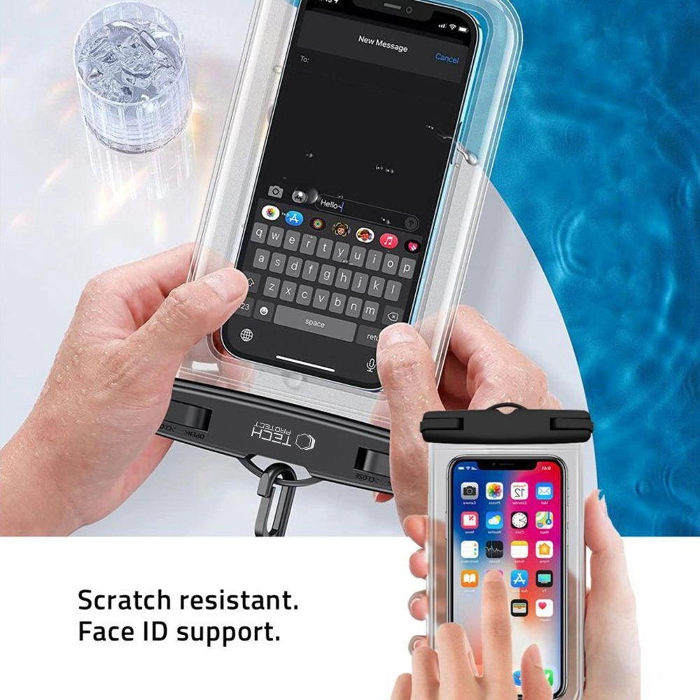 Tech-Protect Waterproof Case UWC7 vandtæt til enheder op til 6,9" - pink