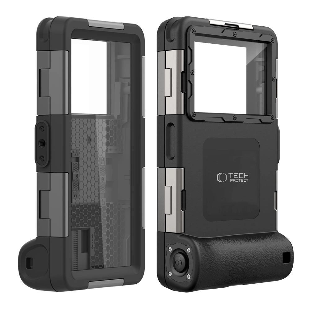 Tech-Protect Waterproof Case IPX8 til 4.7-6.7" Smartphones - sort