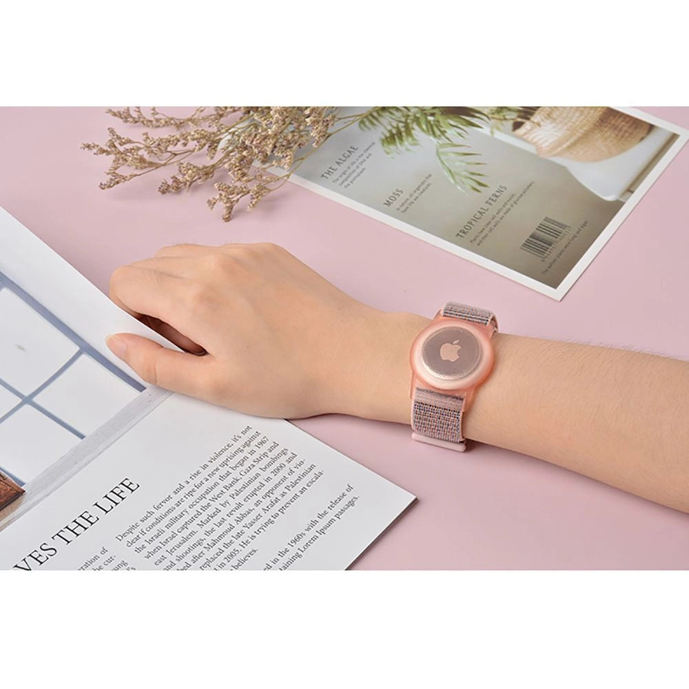 Tech-Protect Nylon Strap for børn til Apple AirTag - Blå