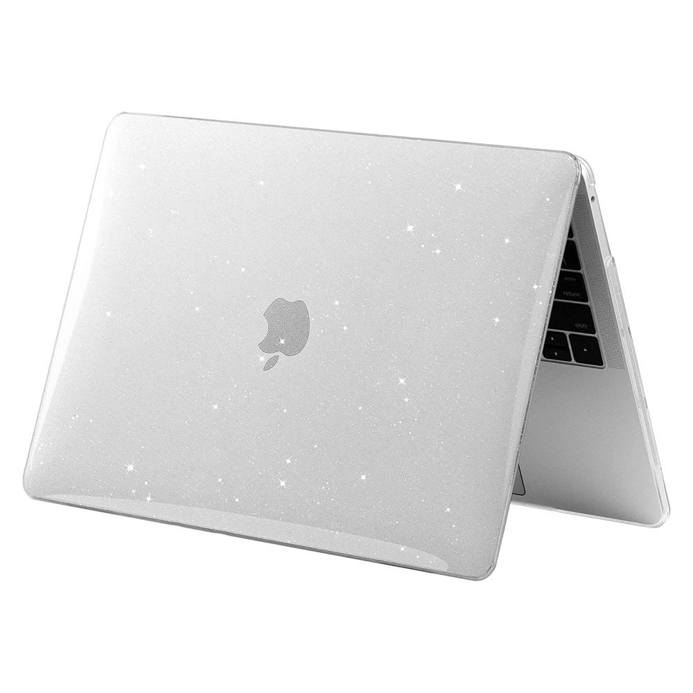 Tech-Protect SmartShell Case til MacBook Air 13" M2 / M3 / 2022-2024 - Clear-Glitter