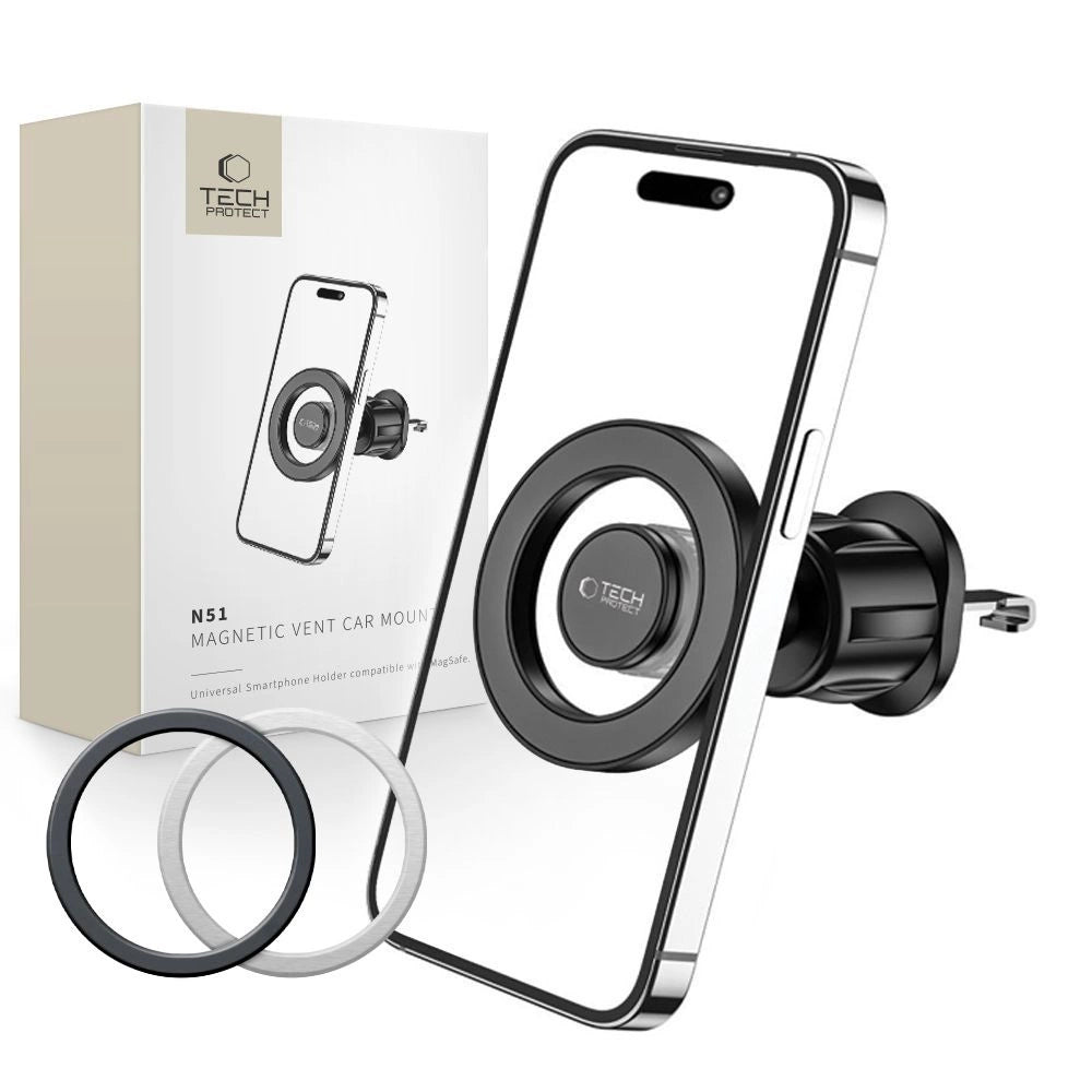 Tech-Protect N51 biltelefonholder med MagSafe til luftventilation - sort