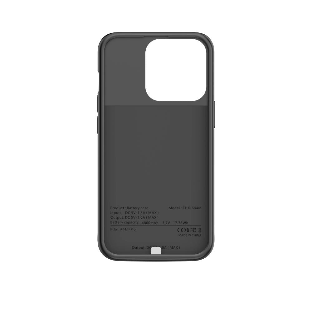 Tech-Protect PowerCase til iPhone 14 / 14 Pro med 4800mAh Powerbank - sort