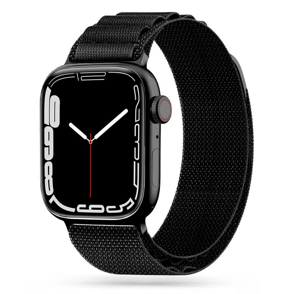 Tech-Protect Nylon Pro Strap til Apple Watch 4 / 5 / 6 / 7 / 8 / 9 / SE / Ultra 1 / 2 (42/44/45/49 mm) - sort