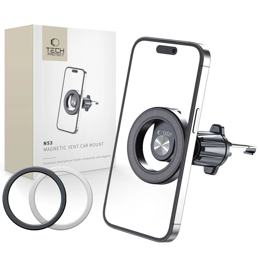 Tech-Protect N53 biltelefonholder med MagSafe til luftventilation - sort