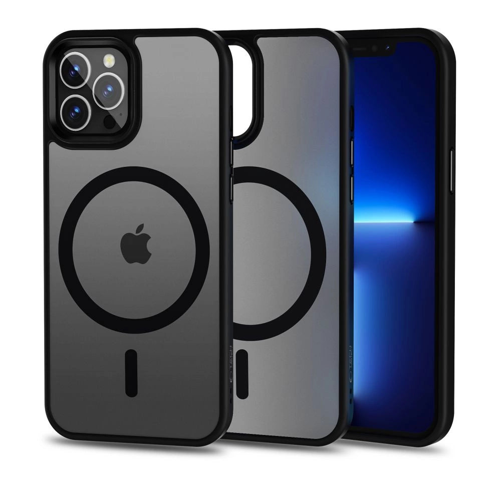 Tech-Protect MagMat MagSafe Case til iPhone 12 Pro Max - Matte Black