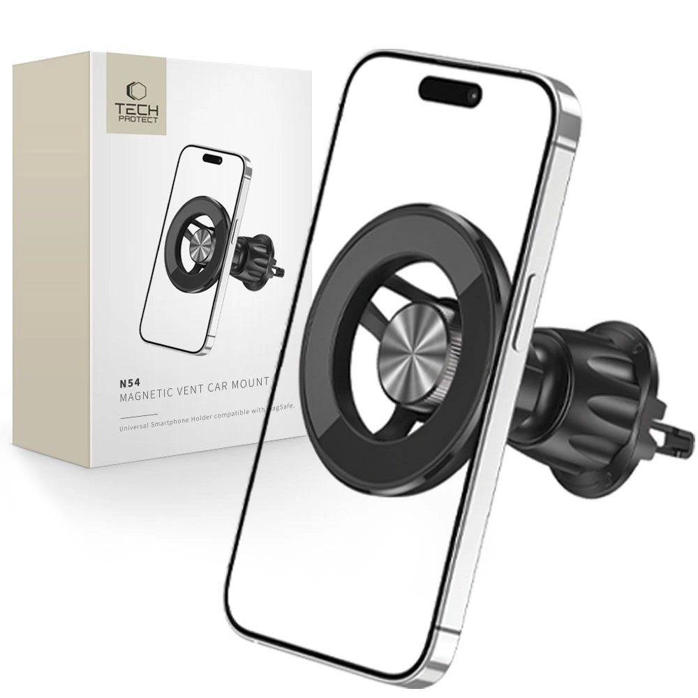 Tech-Protect N54 biltelefonholder med MagSafe til luftventilation - sort