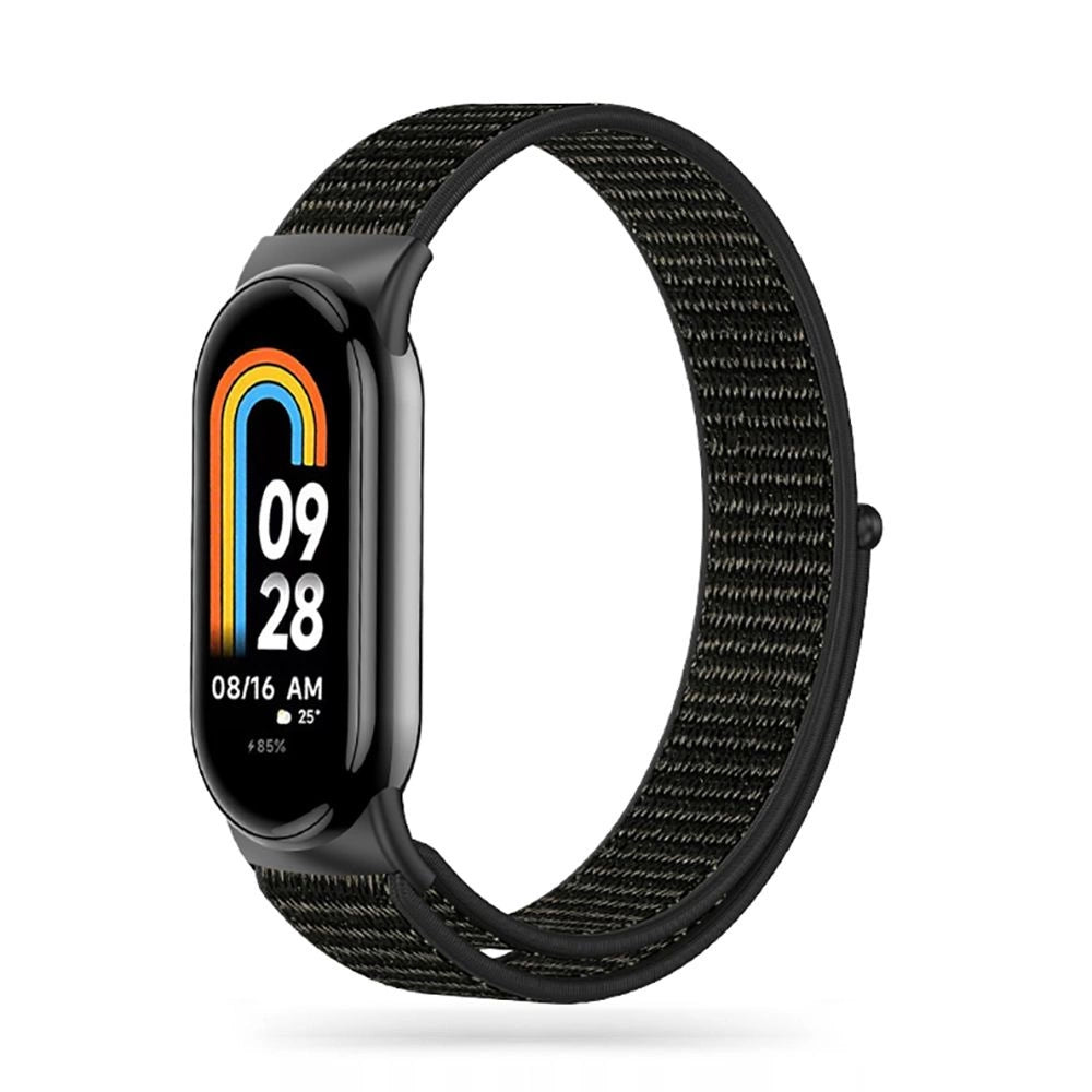 Tech-Protect Nylon Strap til Xiaomi Smart Band 8 / 8 NFC - sort