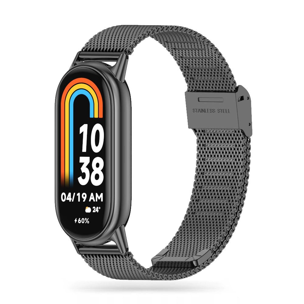 Tech-Protect MilaneseBand Strap til Xiaomi Smart Band 8 / 8 NFC - sort