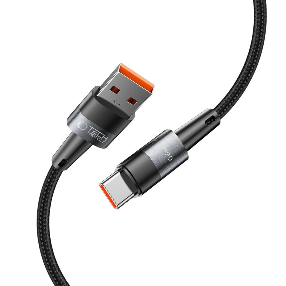 Tech-Protect UltraBoost USB-C / USB-A Kabel 66W 6A 0,25m - Grå