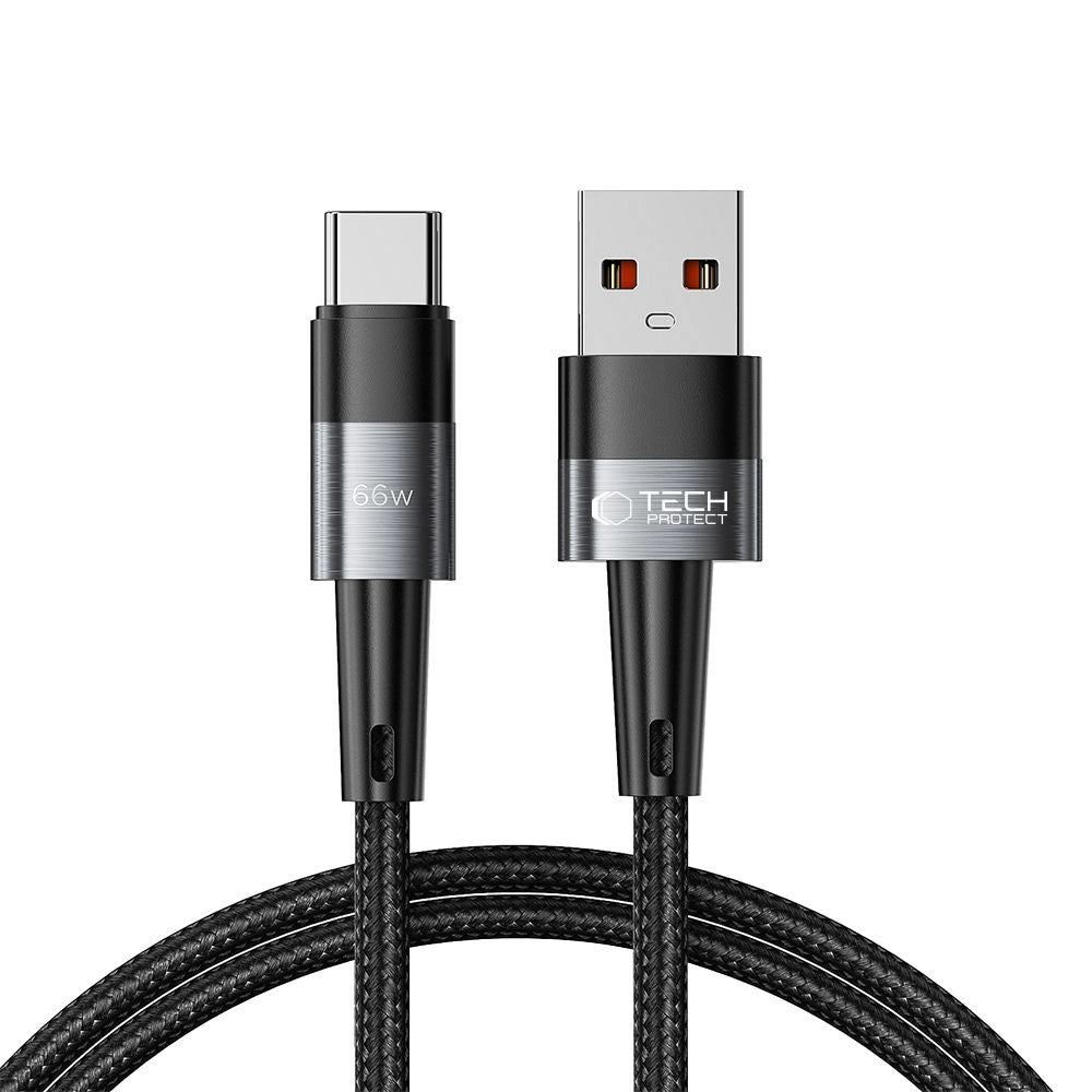 Tech-Protect UltraBoost USB-C / USB-C Kabel 66W 6A 1m - Grå