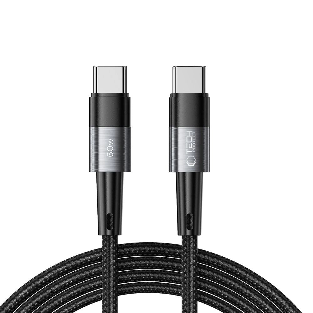 Tech-Protect UltraBoost USB-C / USB-C PD 60W 3A 2m kabel - grå
