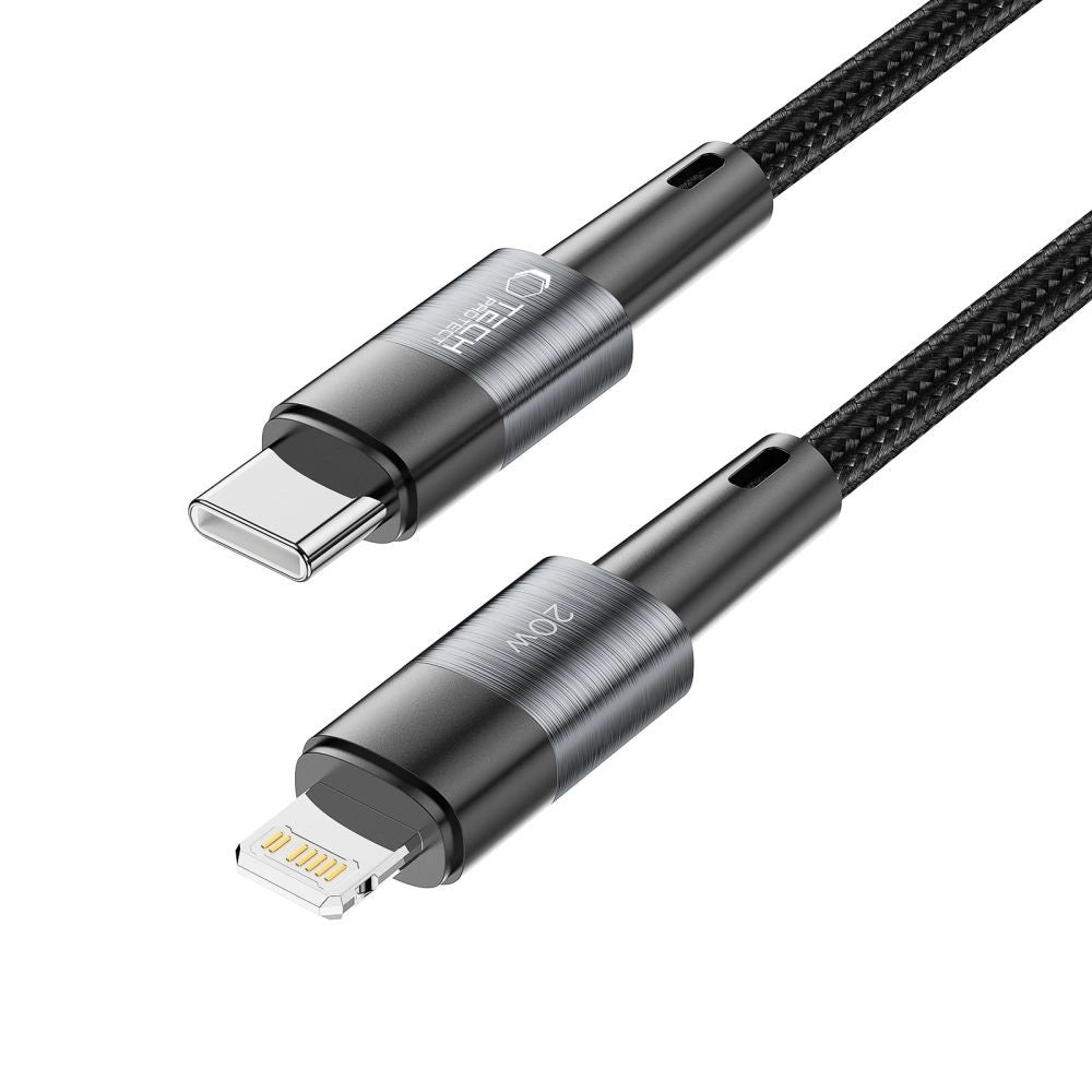 Tech-Protect UltraBoost Lightning / USB-C PD 20W 3A 2m kabel - grå