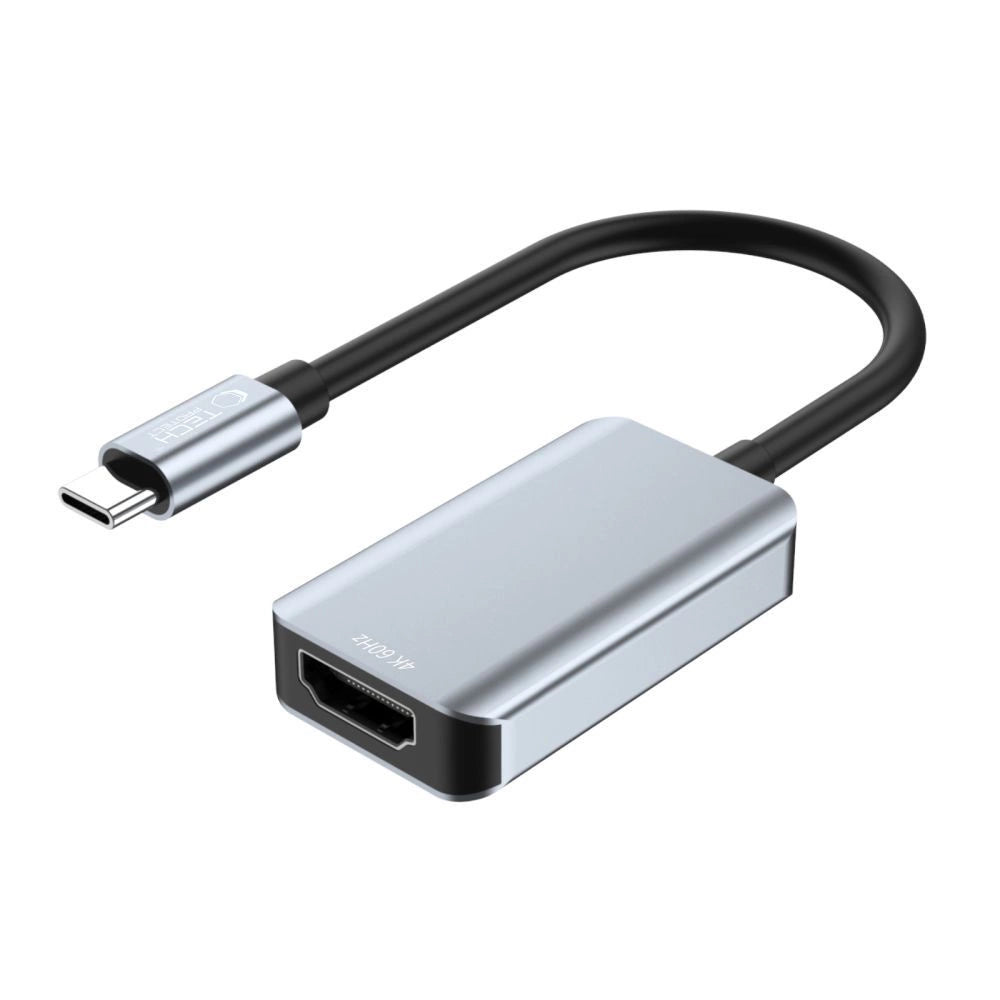 Tech-Protect UltraBoost USB-C (mandlig) / HDMI (kvindelig) 4K 60Hz Adapter - sort
