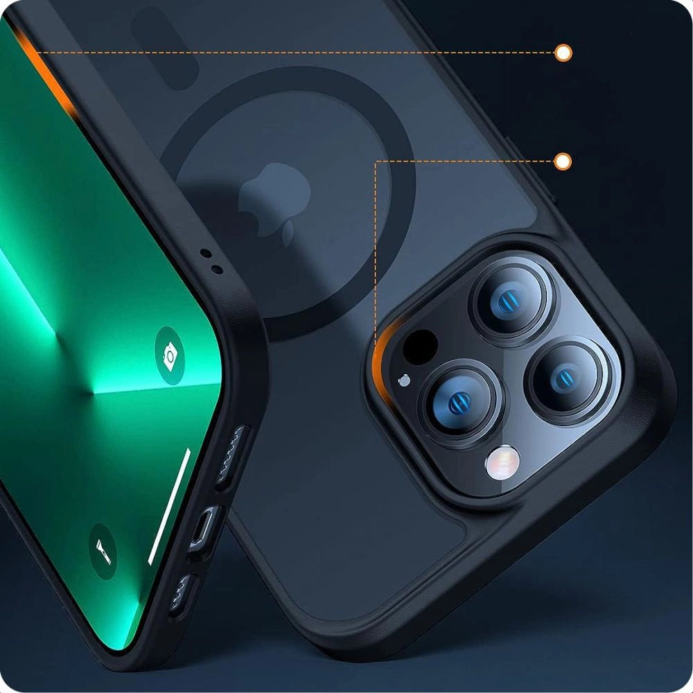 Tech-Protect MagMat MagSafe iPhone 15 Pro Case - Matte Black