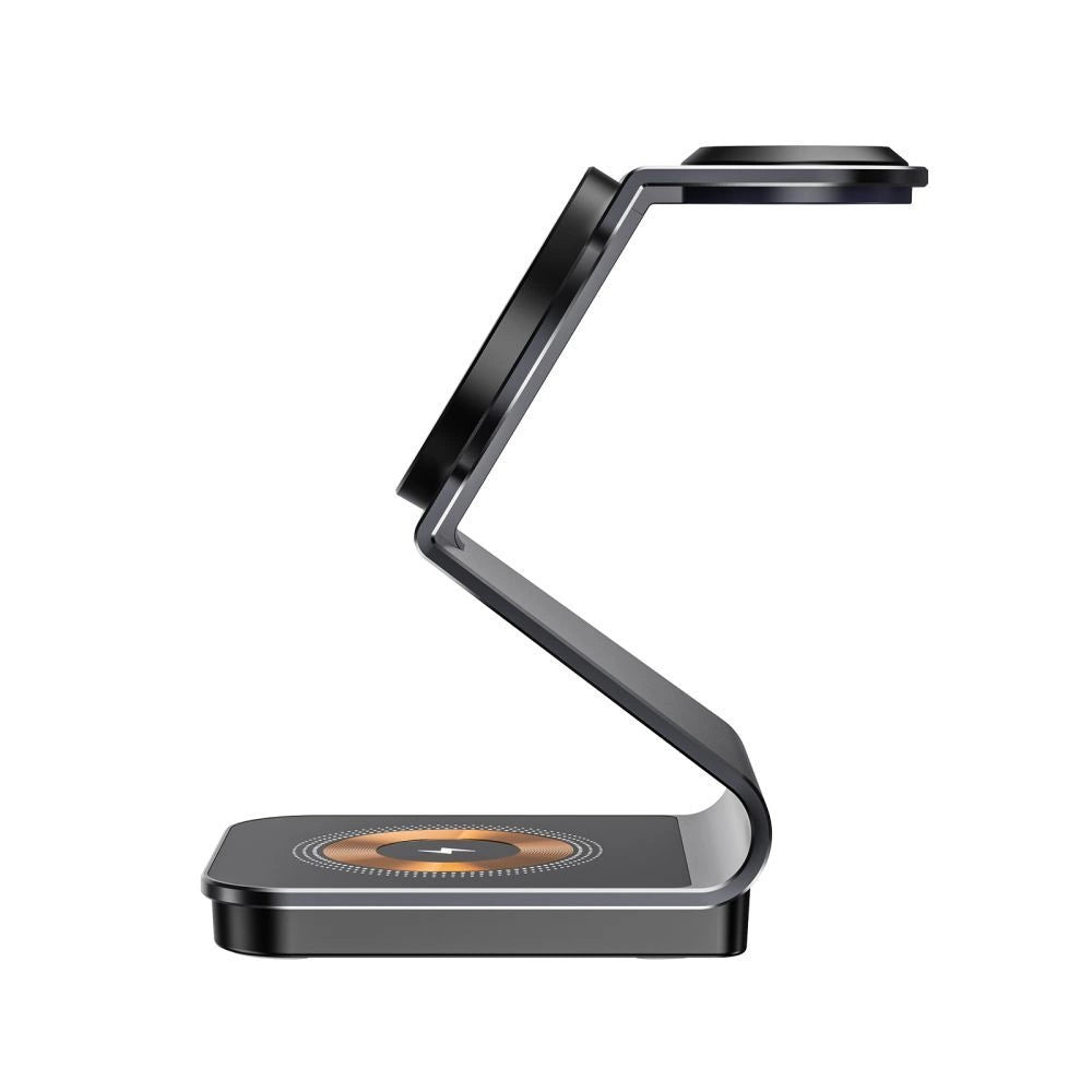 Tech-Protect QI15W-A29 3-i-1-induktiv oplader med MagSafe til smartphone / Apple Watch / AirPods - sort