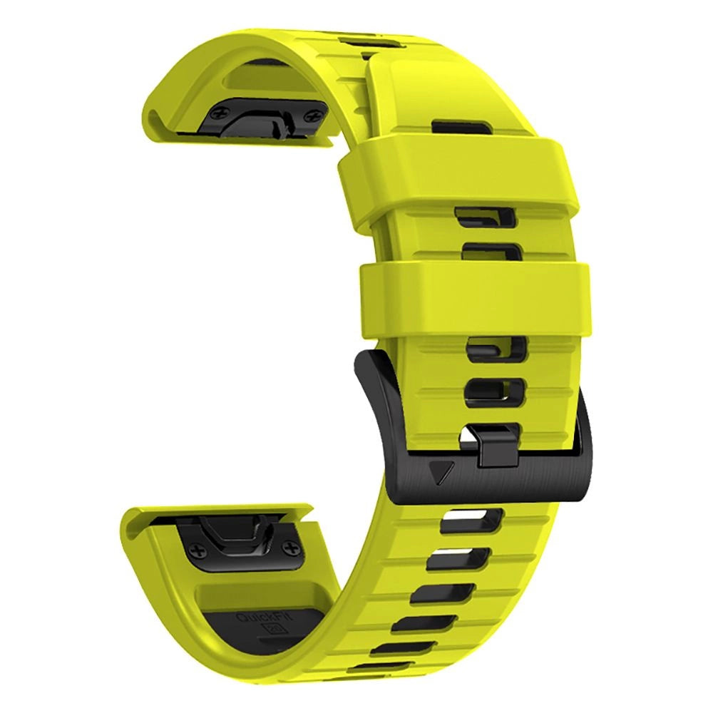 Tech-Protect IconBand Pro Strap til Garmin Fenix 3 / 5X / 3HR / 5X Plus / 6X / 6X Pro / 7X - Lime Black