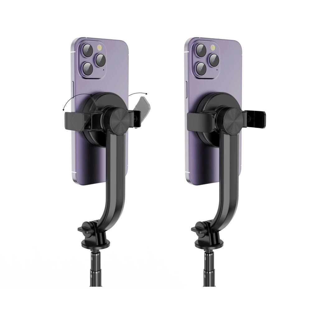 Tech-Protect L04S Bluetooth Selfie Stick med Stativ op til 95cm og 360 Head - sort