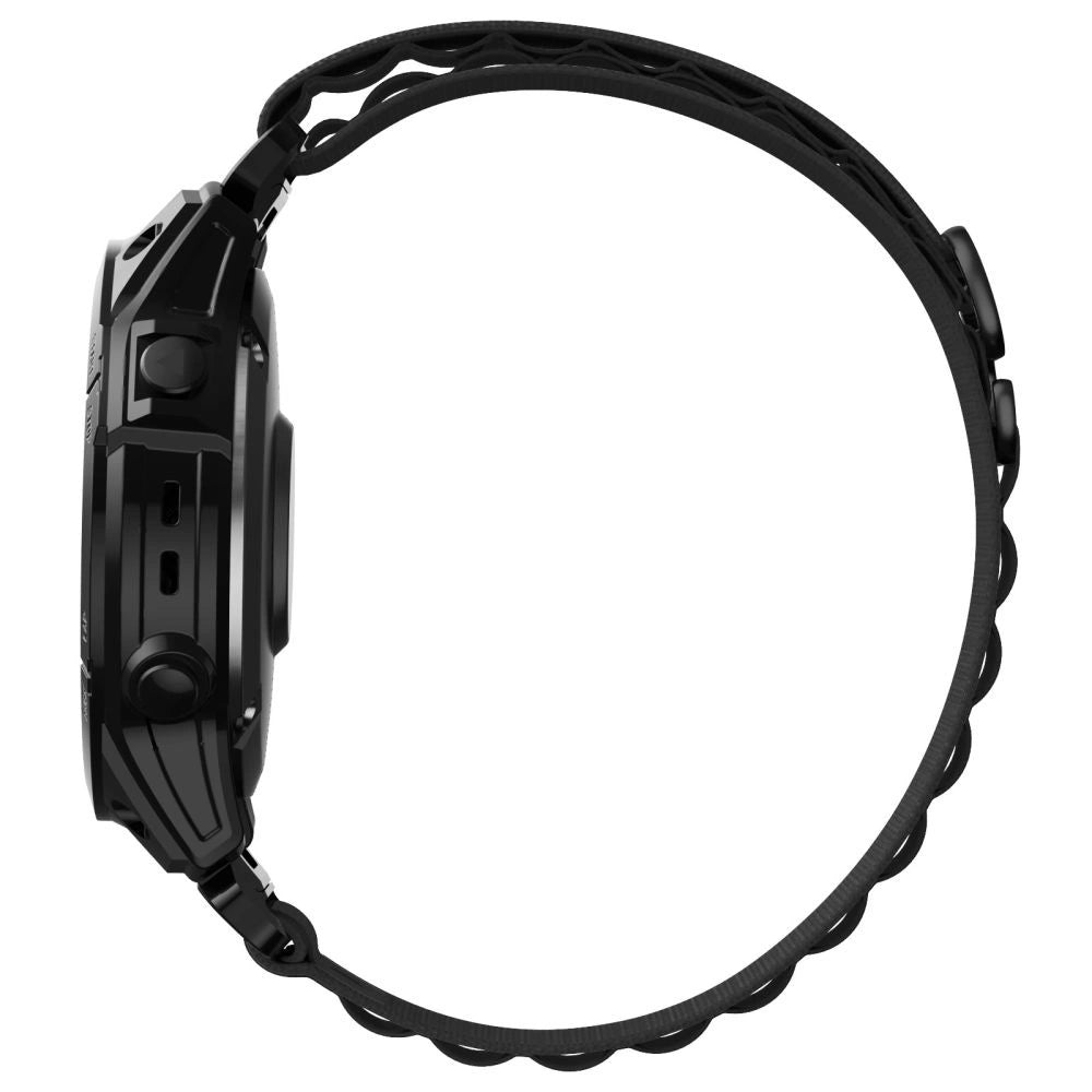Tech-Protect Nylon Pro Strap til Garmin Fenix 3 / 5X / 3HR / 5X Plus / 6X / 6X Pro / 7X - sort