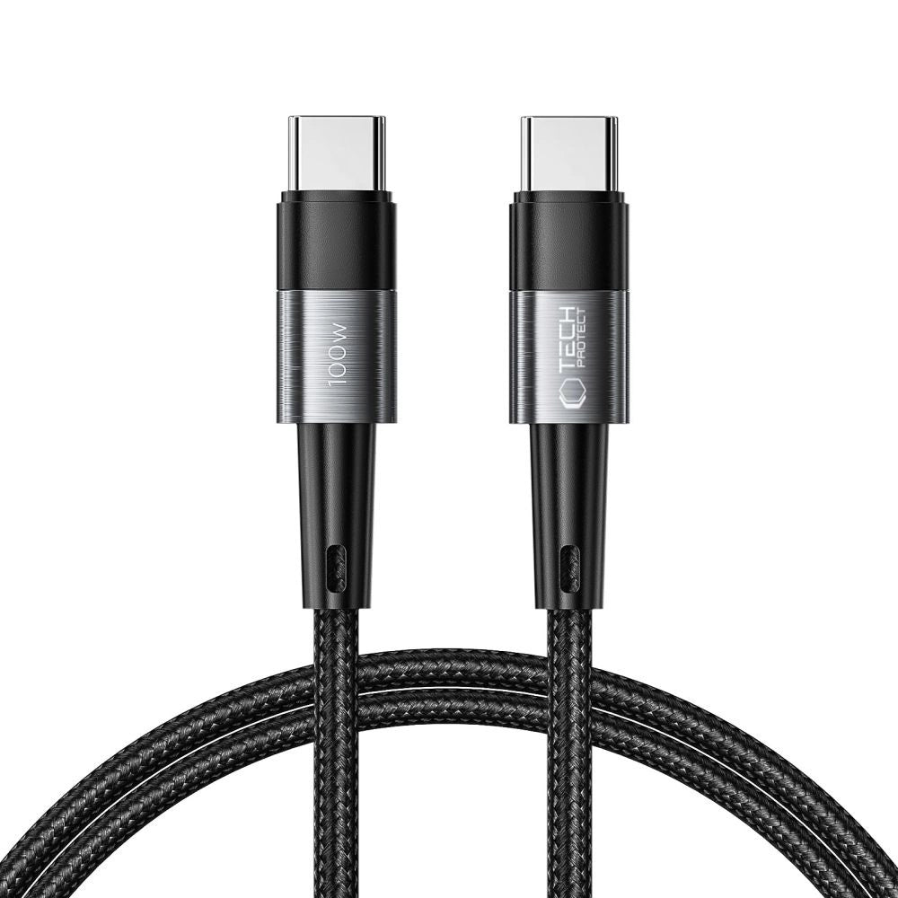 Tech-Protect UltraBoost USB-C / USB-C PD-kabel 100W 5A 1m - Grå