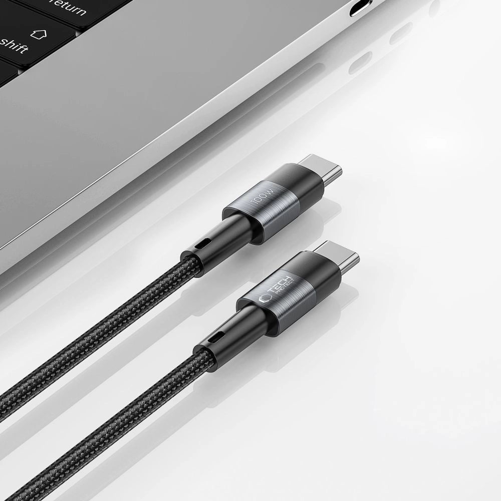 Tech-Protect UltraBoost USB-C / USB-C PD-kabel 100W 5A 1m - Grå
