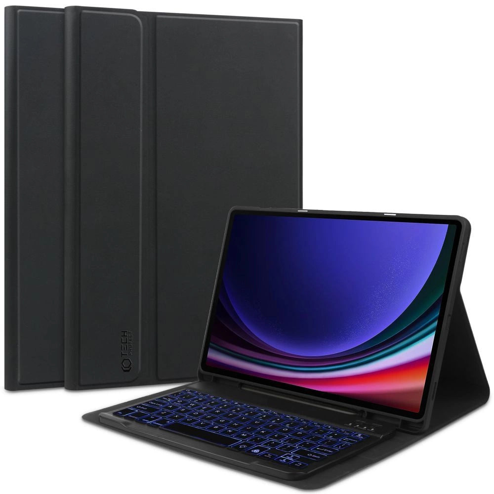 Tech-Protect SC Pen + Keyboard Case med tastatur til Samsung Galaxy Tab S9 FE+ 12.4" X610 / X616B - sort