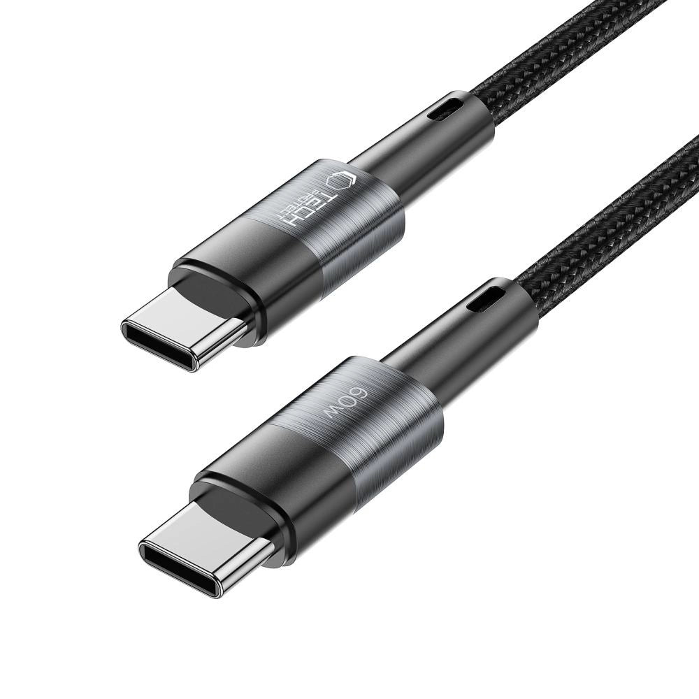 Tech-Protect UltraBoost USB-C / USB-C PD-kabel 60W 3A 3m - Grå