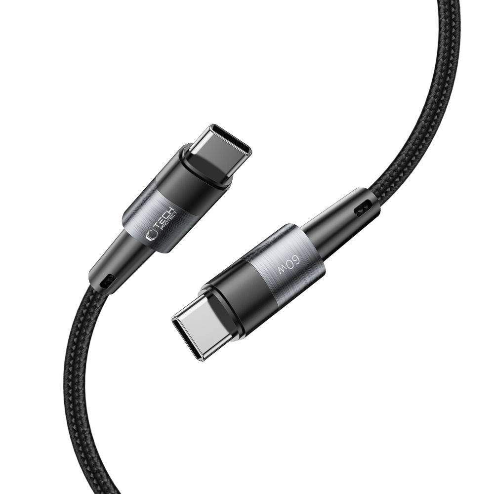Tech-Protect UltraBoost USB-C / USB-C PD-kabel 60W 3A 3m - Grå