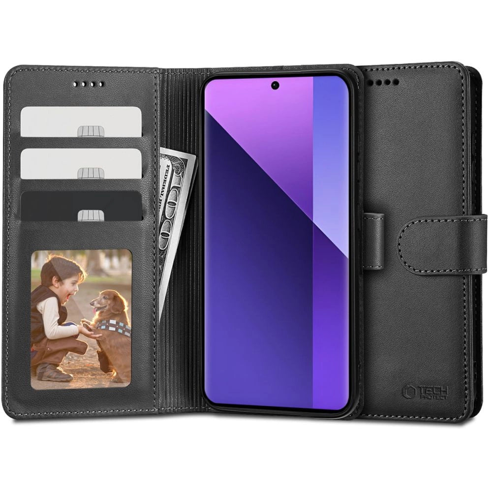 Tech-Protect Wallet Case til Xiaomi Redmi Note 13 Pro+ 5G - sort