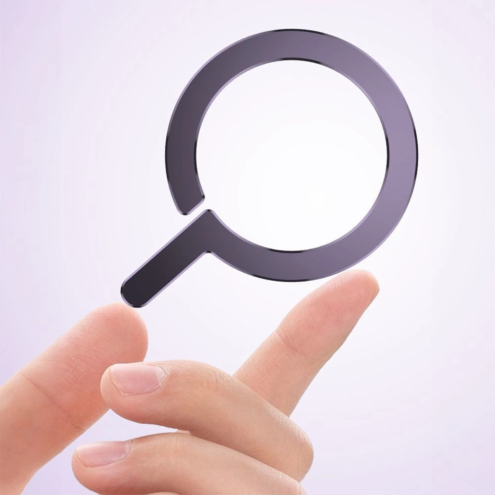 MagSafe Tech-Protect MetalRing Universal Magnetisk - sort / sølv (2 st.)