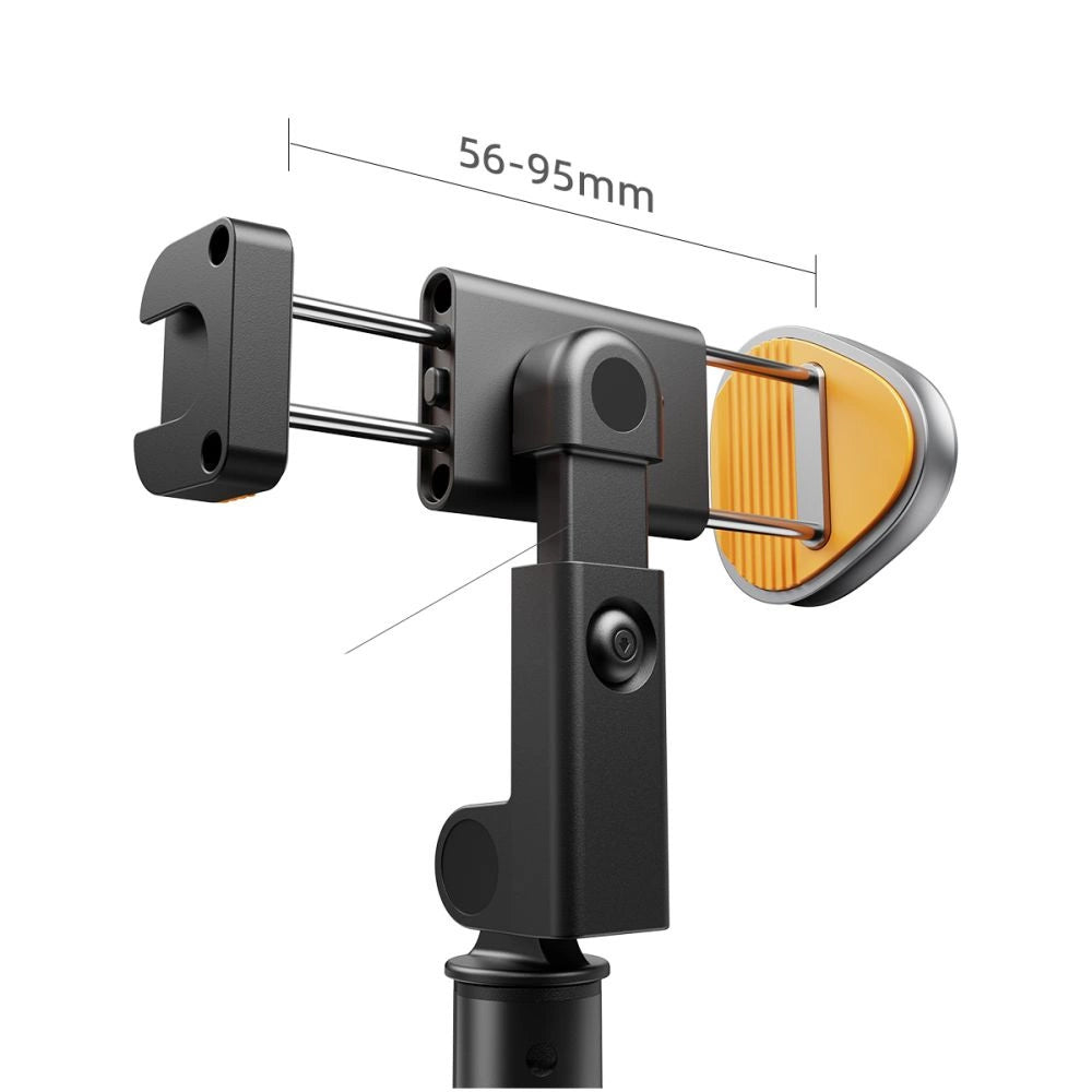 Tech-Protect L08S Bluetooth Selfie Stick med fjernbetjening, Stativ op til 141 cm - sort