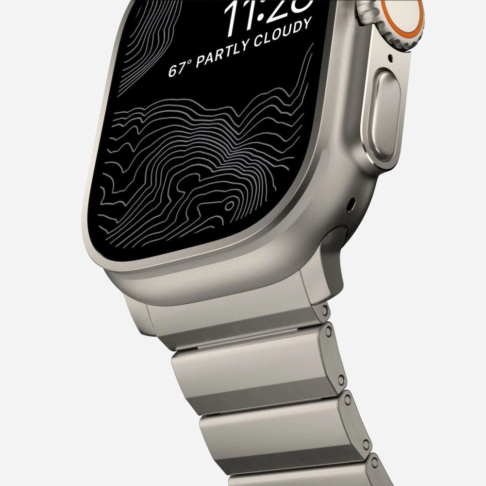 Tech-Protect SteelBand til Apple Watch 4 / 5 / 6 / 7 / 8 / 9 / SE / Ultra 1 / 2 (42/44/45/49 mm) - titanium