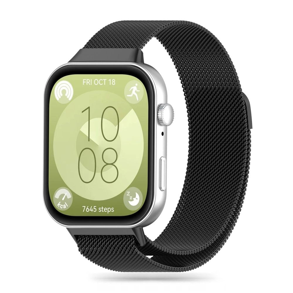 Tech-Protect MilaneseBand til Huawei Watch Fit 3 - sort