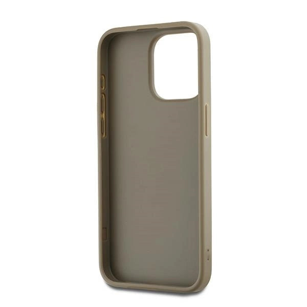 DKNY Wrist Strap Stock Logo Case til iPhone 15 Pro - beige