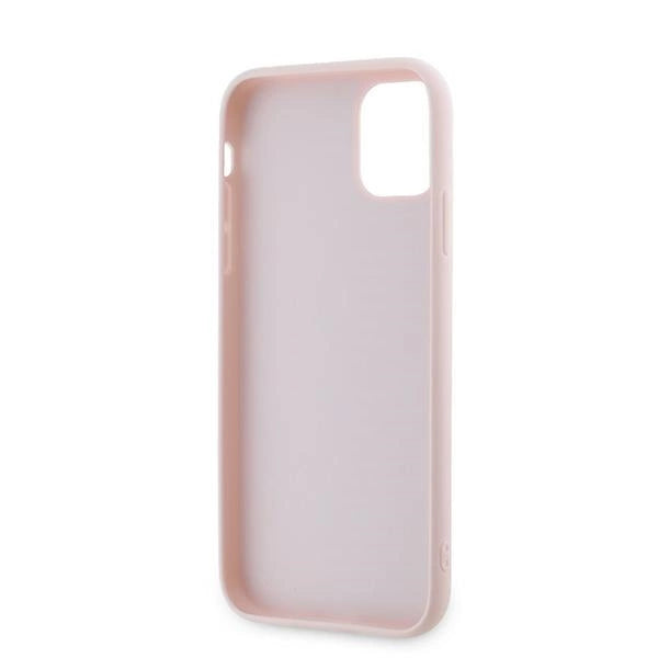 Karl Lagerfeld Diagonal Quilted Script case for iPhone 11 / Xr - pink