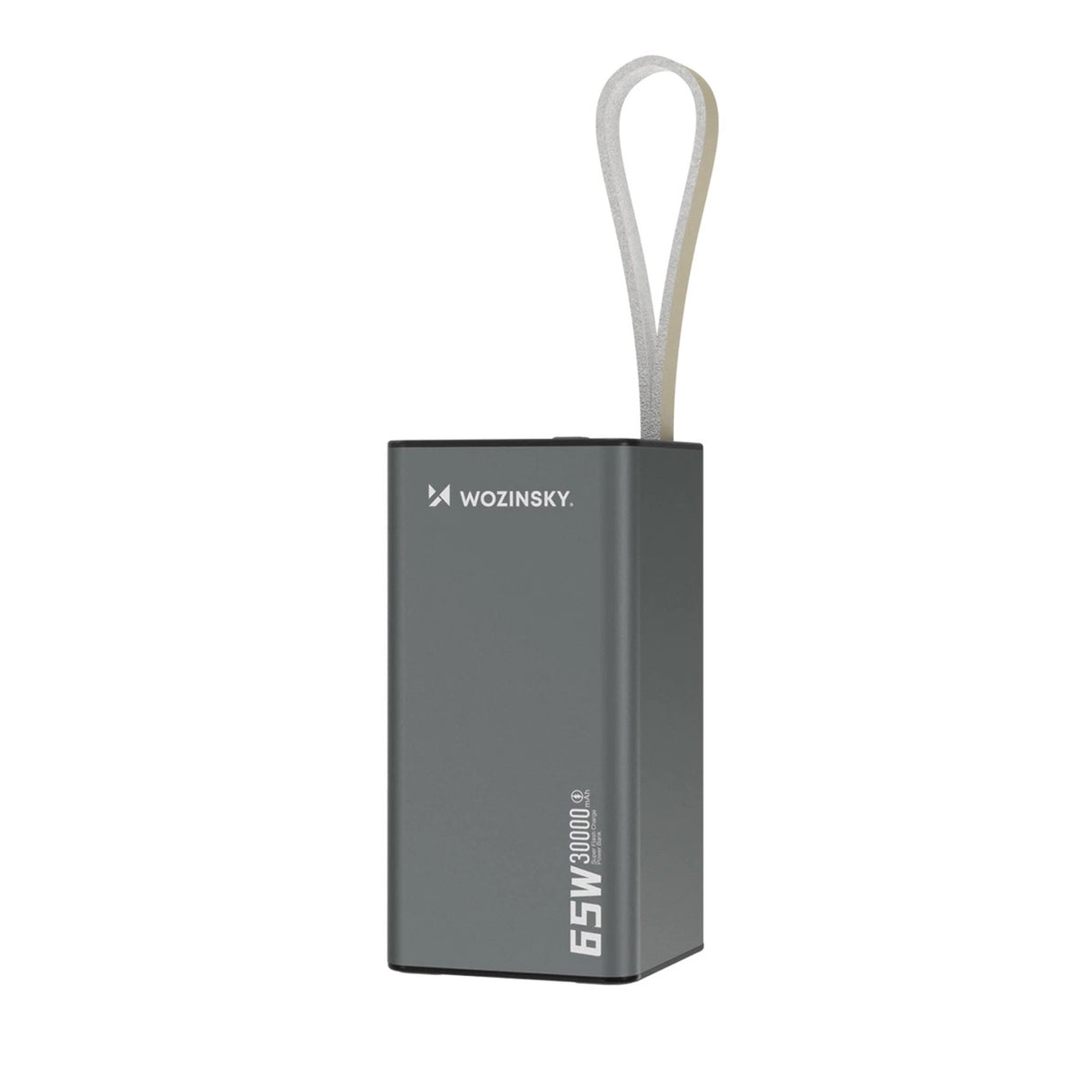 Powerbank Wozinsky K65+ 65W 30000mAh 2x USB-C, 1x USB-A 65W - grå