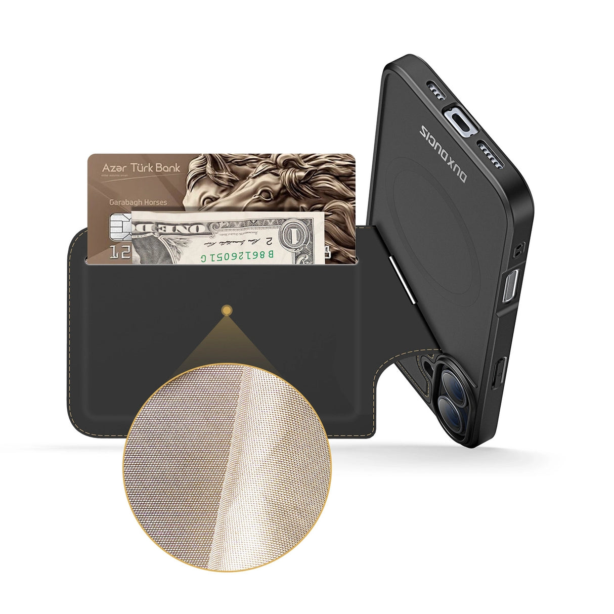 Dux Ducis Rafi II Mag Case with MagSafe for iPhone 16 - Black